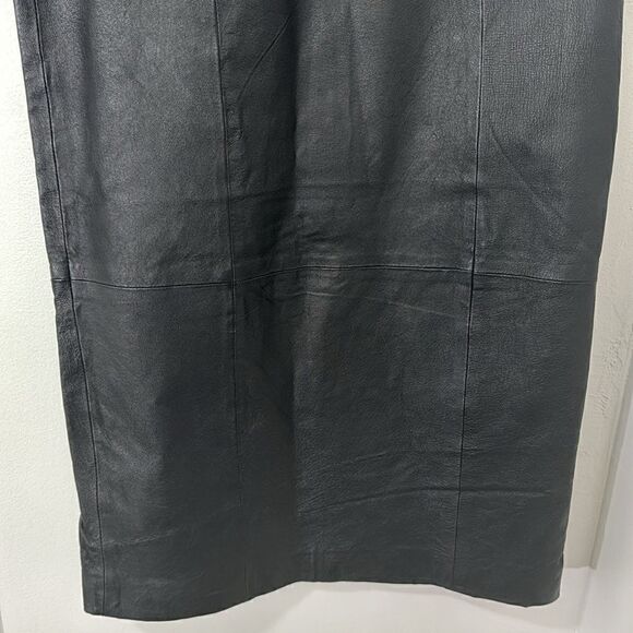 OTELLO PELLE 100% LEATHER SKIRT HIGH WAISTED SIZE 7/8 - Picture 3 of 10